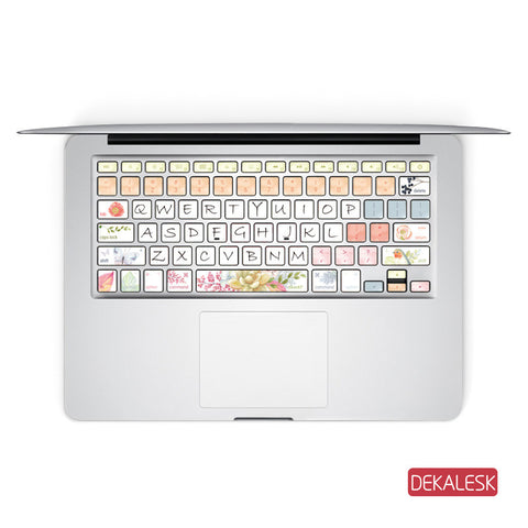 Spring - MacBook Keyboard Stickers - DEKALESK