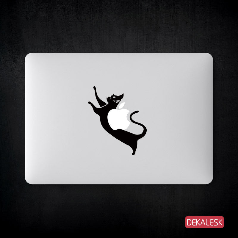 Scratching Cat - MacBook Decal - DEKALESK