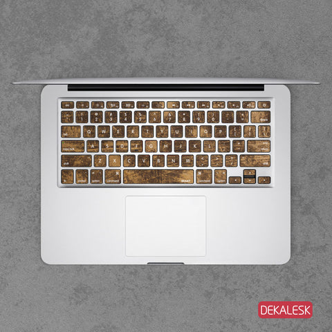 Copper - MacBook Keyboard Stickers - DEKALESK