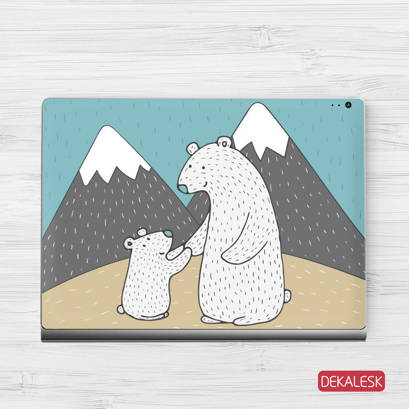 Polar Bears - Surface Book Skin - DEKALESK