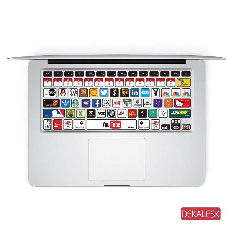 Logos - MacBook Keyboard Stickers - DEKALESK
