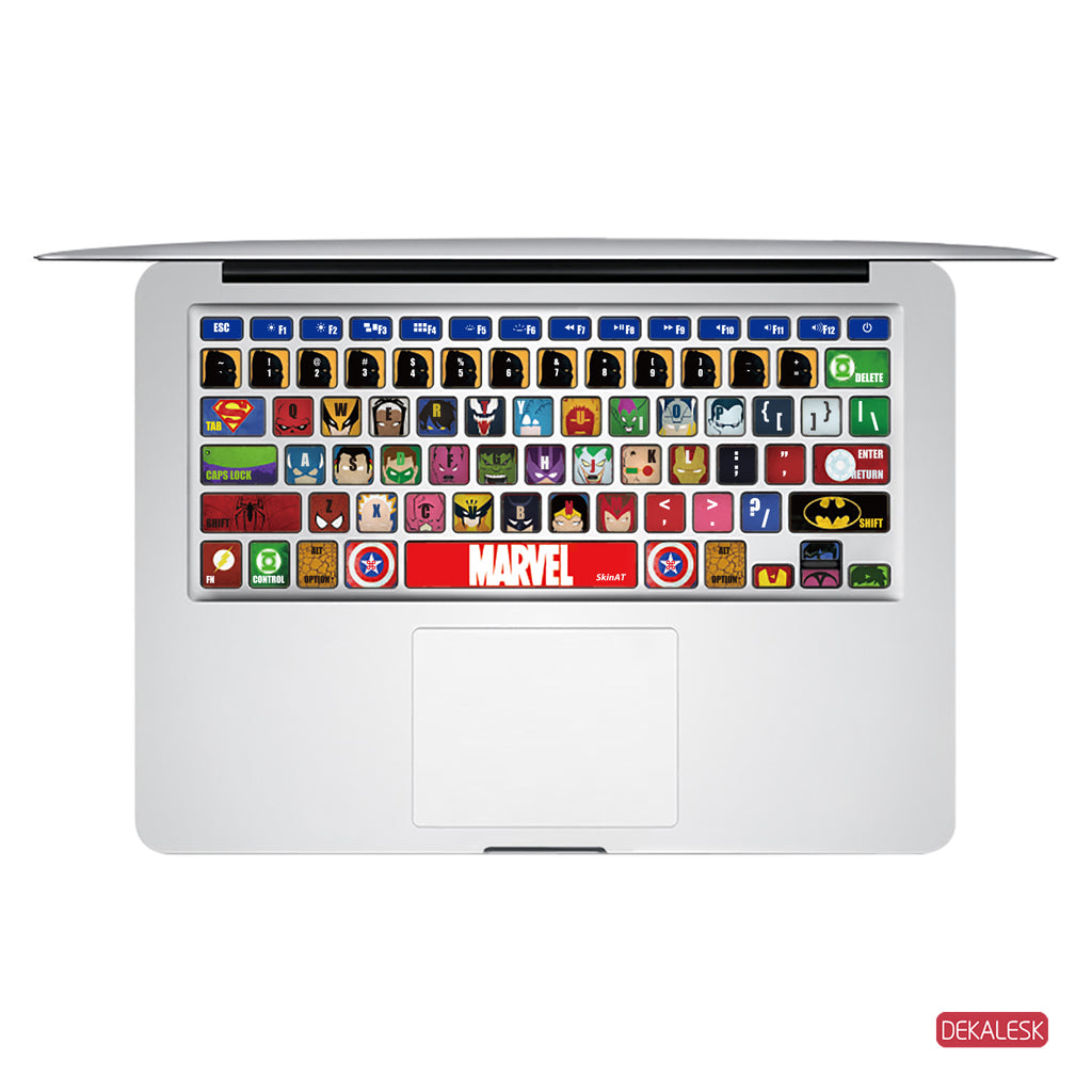 Marvel Heros- MacBook Keyboard Stickers - DEKALESK