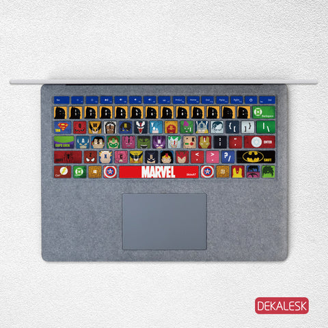 Heroes- Surface Laptop/surface Book/Surface Pro Keyboard Keys Skin - DEKALESK