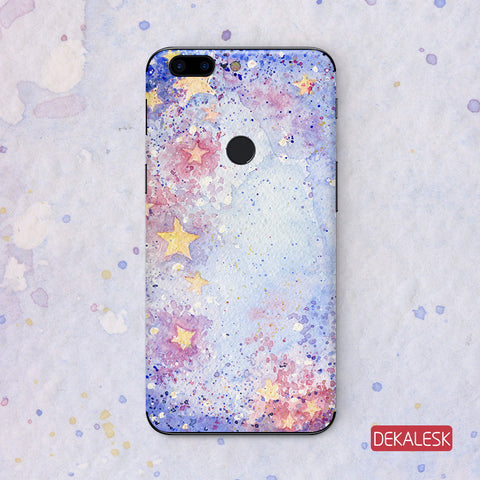 Purple Stars - onePlus 5/onePlus 5T Phone sticker - DEKALESK
