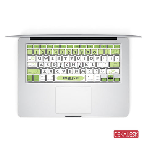 Green - MacBook Keyboard Stickers - DEKALESK