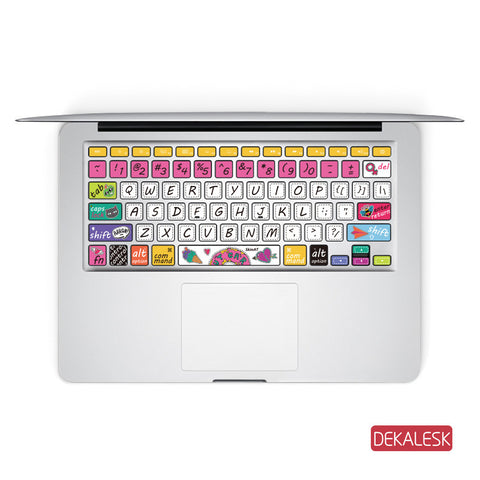 Sweet - MacBook Keyboard Stickers - DEKALESK