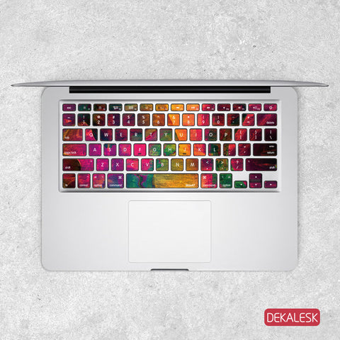 Paint Stain - MacBook Keyboard Stickers - DEKALESK