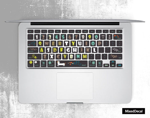 MacBook Keyboard stickers macbook air decal macbook pro decal vinyls macbook decals sticker Avery mac decals Apple Mac Decal