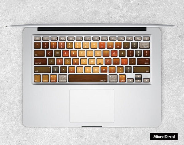 MacBook Decal - MacBook Air keyboard Sticker Vinyl Color Wood Decal Laptop Sticker -MacBook Skin( Please choose different Countries Version)