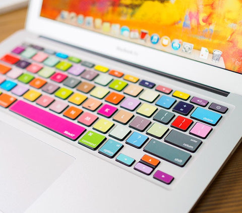 Retro Keyboard Stickers MacBook Air Skin MacBook Keyboard Decal MacBook Pro 15 kits Skin Touch Bar 2017 Laptop Keyboard Stickers Mac Decal