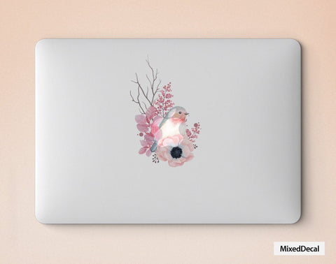 Macbook Decal Macbook Sticker Vinyl Laptop Skin for Apple Macbook Air Macbook Pro 11/12/13/15 Retina 13/15  Pink Birds