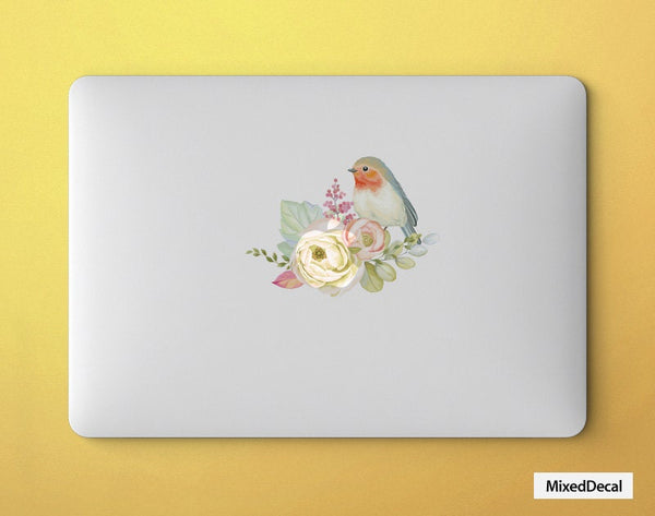 MacBook Decal Pro sticker Air skin Partial  Birds Decor kit Skin surface  (Choose different version)
