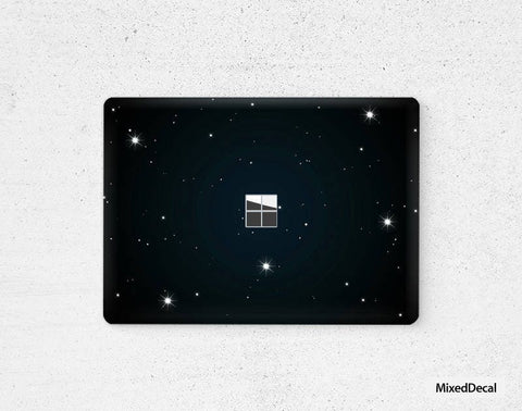 Microsoft Surface Laptop Skin  Top Sticker Black Stars Bottom Decal Protector Cover New Surface Laptop Skin