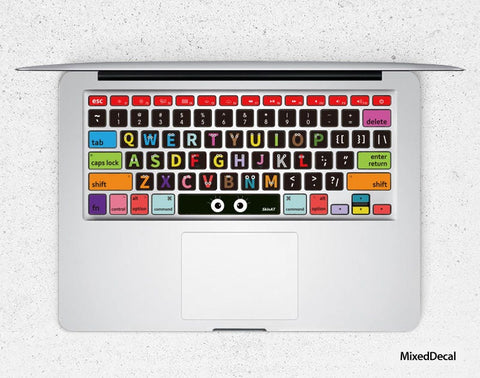 Big Eyes keyboard Stickers Laptop keyboard Cover Vinyl MacBook keyboard Decal Air Skin kits Colorful MacBook Pro 15 Skin Decals