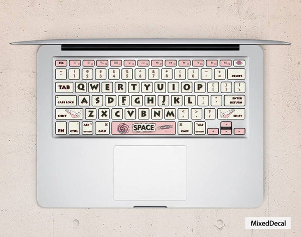 keyboard Stickers \ MacBook Keyboard Stickers \ MacBook Stickers  \ Laptop Keyboard Sticker \Mac Stickers\Space