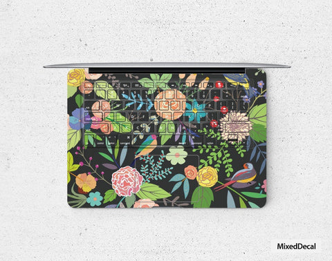 MacBook Air keyboard Stickers Floral Mac keyboard skin MacBook decals Keyboard stickers mac keyboard sticker MacBook Pro skin Air decal