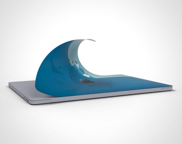 Blue Sea MacBook Pro Decal / MacBook Pro sticker / MacBook Air Skin / MacBook Top Skin / MacBook Keyboard Sticker