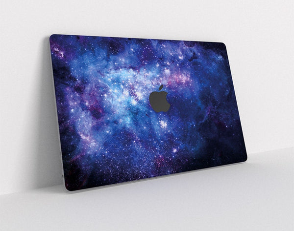 MacBook Air sticker Blue Galaxy Laptop Mac Pro Sticker Logo Cut Cover Skin