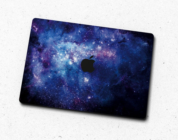 MacBook Air sticker Blue Galaxy Laptop Mac Pro Sticker Logo Cut Cover Skin