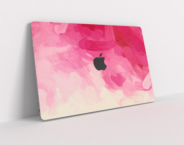 Watercolor Pink Laptop Decal MacBook Air Sticker Pro Skin Computer vinyl cut stickers cover