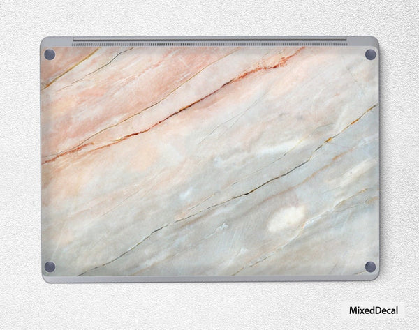 Microsoft Surface Laptop 3 Skin Sticker Top Surface Book Skin  Bottom Surface Laptop Skin Surface Book Decal Protector Cover Orange Marble