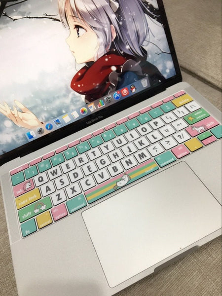 MacBook Air Decal sticker MacBook Pro Decal Keyboard Cover  Unicorn MacBook Air 13 Sticker Keyboard  computer Decal MacBook Pro Skin Sticker