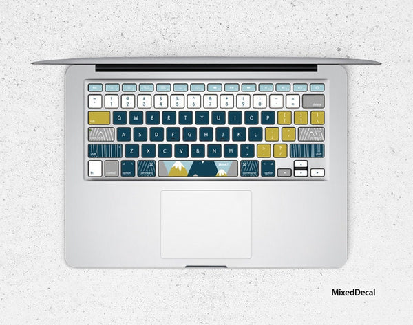 MacBook Air Decal Keyboard sticker Mac Cover Snow Mountain MacBook Air 13 Sticker Keyboard  computer Decal MacBook Pro Skin Sticker