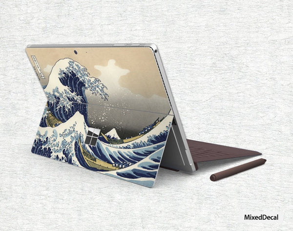Surface Go 2 The Great Wave off Kanagaw Top Cover Sticker Surface Decal Protection Skin Surface Pro Tablet skin decal