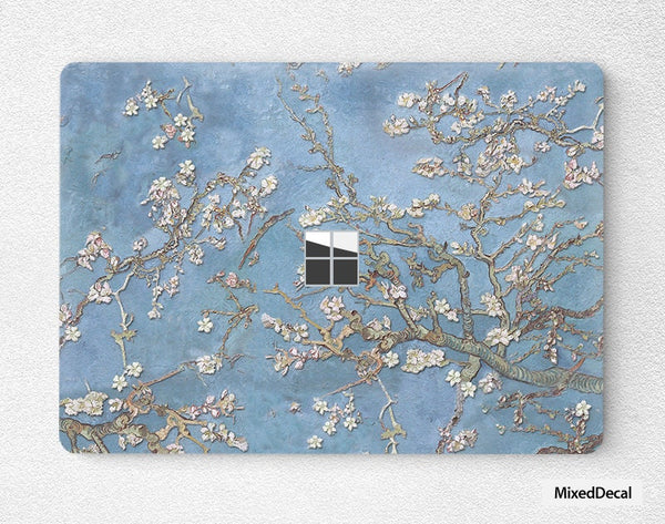 Microsoft Surface Book Skin Sticker New Surface laptop Top Skin Almond Blossom Surface Book Decal Surface Laptop Go Protector Cover