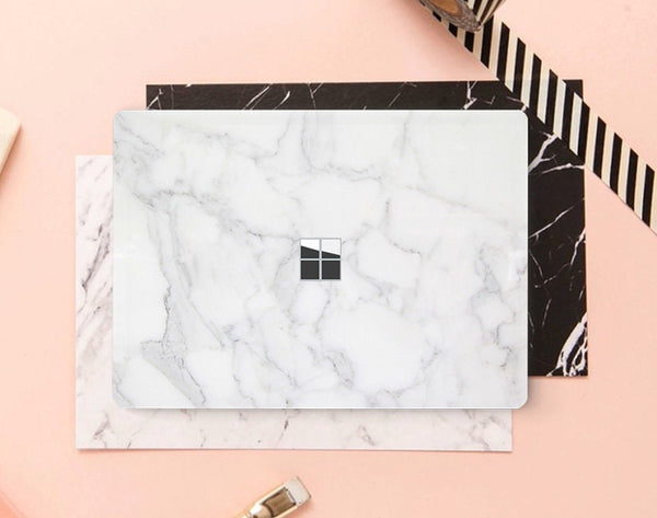 Laptop Stickers Microsoft Surface Skin Marble Stickers Bottom Surface Book Decal Protector Cover White Marble Surface Laptop 3 Skin