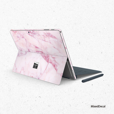 Surface Pro X Surface Pro 7 Skin Surface Pro 4  sticker Marble  Microsoft Surface Pink back cover skin Tablet decal