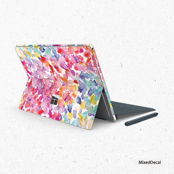 Surface Pro X Surface Pro 7 Skin Microsoft Surface Pro Sticker New Surface Pro back cover skin Flower Tablet Decal