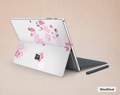 Surface Pro X Surface Pro 7 Skin Microsoft Surface Pro Sticker New Surface Pro back Pink Sakura cover Decal Tablet Skin