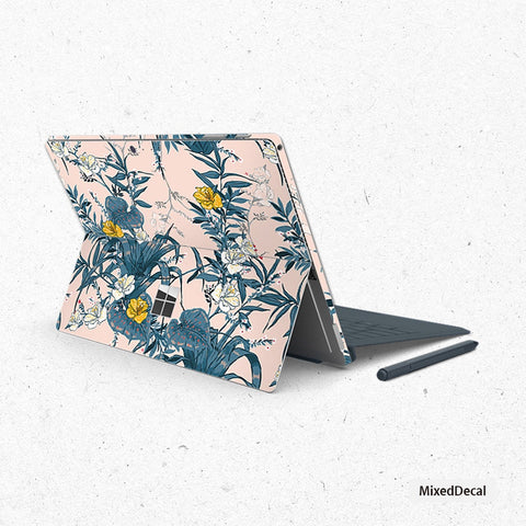 Surface Pro X Surface Pro 7 Skin Microsoft Surface Pro Sticker Flower New Surface Pro back cover Decal Tablet Skin