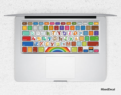 Rainbow Keyboard Stickers Laptop Keyboard Decal MacBook Air Sticker Keyboard Skin cover MacBook Pro stickers MacBook Air kits Skin