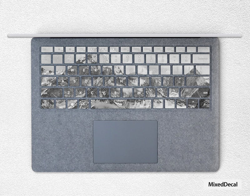 Snow Mountain SurfaceBook 2 Keyboard Stickers individual keys Decal Protector Surface Pro Microsoft Laptop Tablet Skin surface pro 7 cover