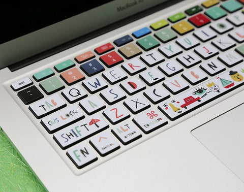 White Cute Skins Keyboard Stickers Laptop MacBook Keyboard Decal MacBook Air 13 Sticker MacBook Pro 16 stickers MacBook Pro 13 kits Skin