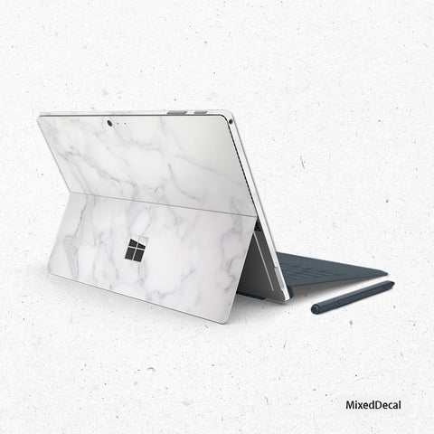 Surface Pro X Microsoft Surface Pro White Marble Sticker New Surface Pro 7 back cover skin Tablet decal