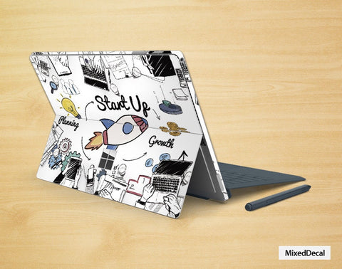 Surface Pro X Surface Pro 7 Skin Surface Pro 3 sticker Space Microsoft Surface  back cover skin Tablet decal