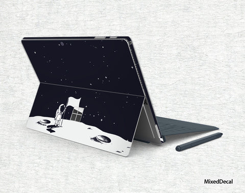 Surface Pro X Surface Pro 7 Skin Microsoft Surface Pro 6 Sticker Moon Landing New Surface Pro back cover skin Tablet decal