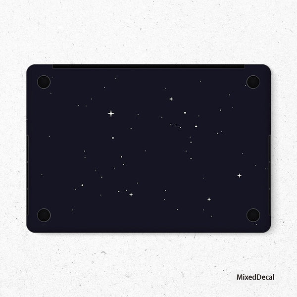 Black Stars MacBook Pro Touch 16 Skin MacBook Air Cover MacBook Retina 12 Protective Vinyl skin Anti Scratch Laptop Cover