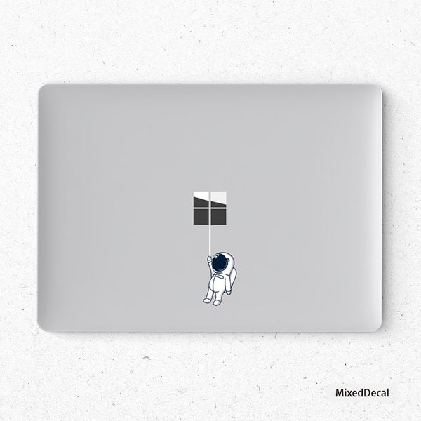 Clear Transparent Stickers Microsoft Surface Skin Stickers Bottom Surface Book Decal Protector Cover Astronaut surface laptop skin