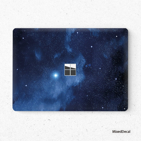 Microsoft Surface Laptop Skin Sticker Top Surface Book Skin  Bottom Surface Laptop Skin Blue Stars Surface Book Decal Protector Cover
