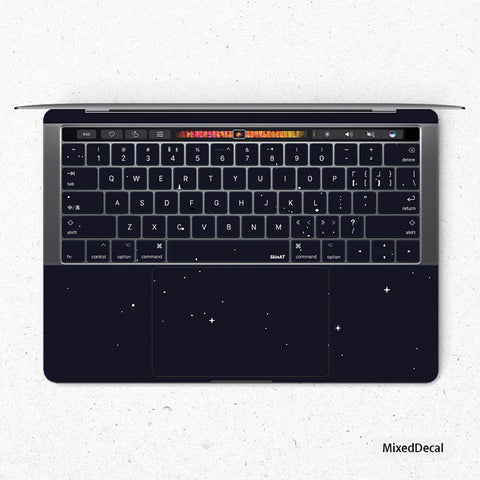 Black Stars Keyboard MacBook Pro Touch 16 Skin MacBook Air Cover MacBook Retina 12 Protective Vinyl skin Anti Scratch Laptop Cover