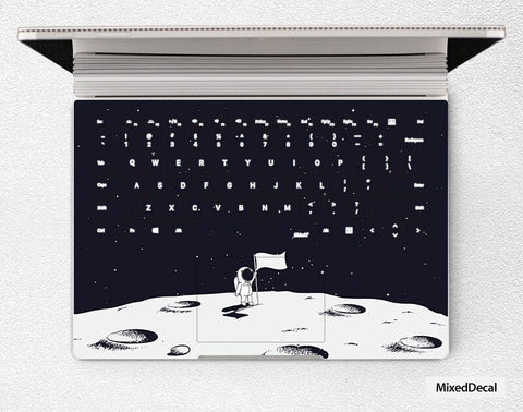 Microsoft SurfaceBook 2 Laptop Skin Keyboard Sticker 13in Core i5 Decal Protector Cover Flag Moon
