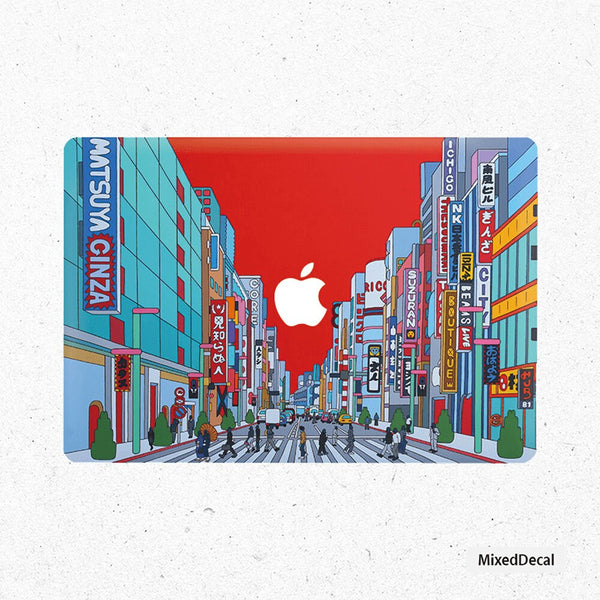 MacBook Air 13 Decal MacBook Pro Skin MacBook Retina 13 Sticker Black City Mac Vinyl Decal 2018 Protector Pro 15 Skin Laptop Cover