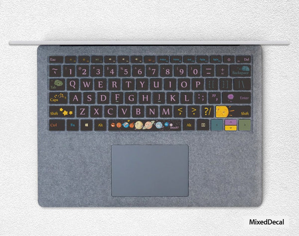 Cute Space Surface Book individual keys Stickers Surface laptop Keys Decal Surface Pro keyboard Keys Skin  Microsoft Laptop keyboard cover