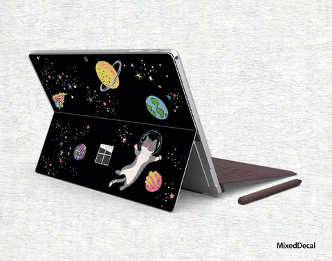 New Microsoft Surface Go Space Cats Top Cover Sticker Surface Decal Protection Skin Surface Pro Tablet skin decal