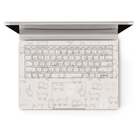 Microsoft SurfaceBook 2 Laptop Skin Keyboard Cats Sticker 13in Core i5 Decal Protector Cover