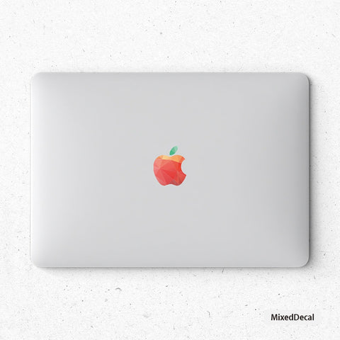 Rainbow Logo macbook sticker cover apple logo /macbook Retro  logo decal /macbook pro decal sticker/ MacBook Air Stickers